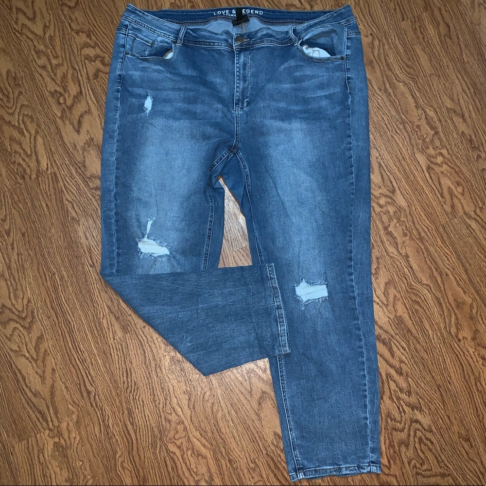 Love & Legend Distressed Skinny Jeans